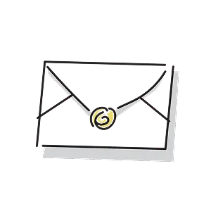 サービスの利用結果がメールで届くイメージ