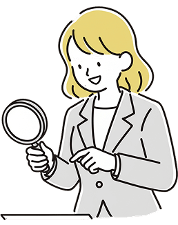 商品ページの画像空き枠を探す女性